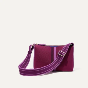 Crossbody & Belt Bags<Rothy's The Casual Crossbody Plum Stripe