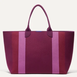 Totes<Rothy's The Lightweight Mega Tote Mulberry Rugby Stripe