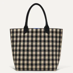 Totes<Rothy's The Lightweight Tote Black And Canvas Gingham