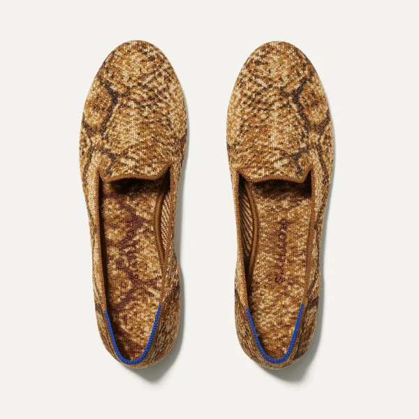 The Loafer<Rothy's The Loafer Bronze Metallic Python