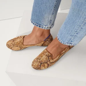 The Loafer<Rothy's The Loafer Bronze Metallic Python