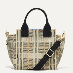 Crossbody & Belt Bags<Rothy's The Mini Handbag Ivory Glen Plaid