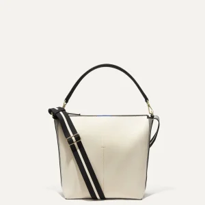 Handbags<Rothy's The Mini Zip Bucket Ivory And Black