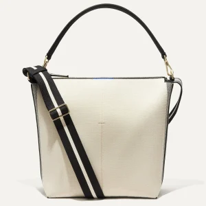 Handbags<Rothy's The Mini Zip Bucket Ivory And Black