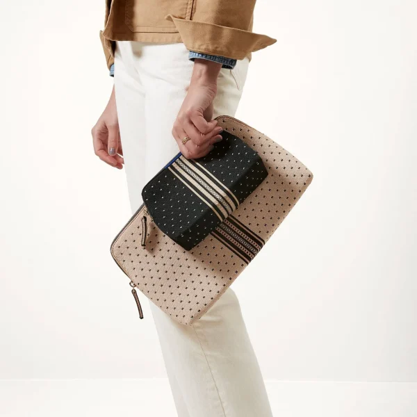 Clutches & Pouches<Rothy's The Vanity Set Tuxedo Stripe